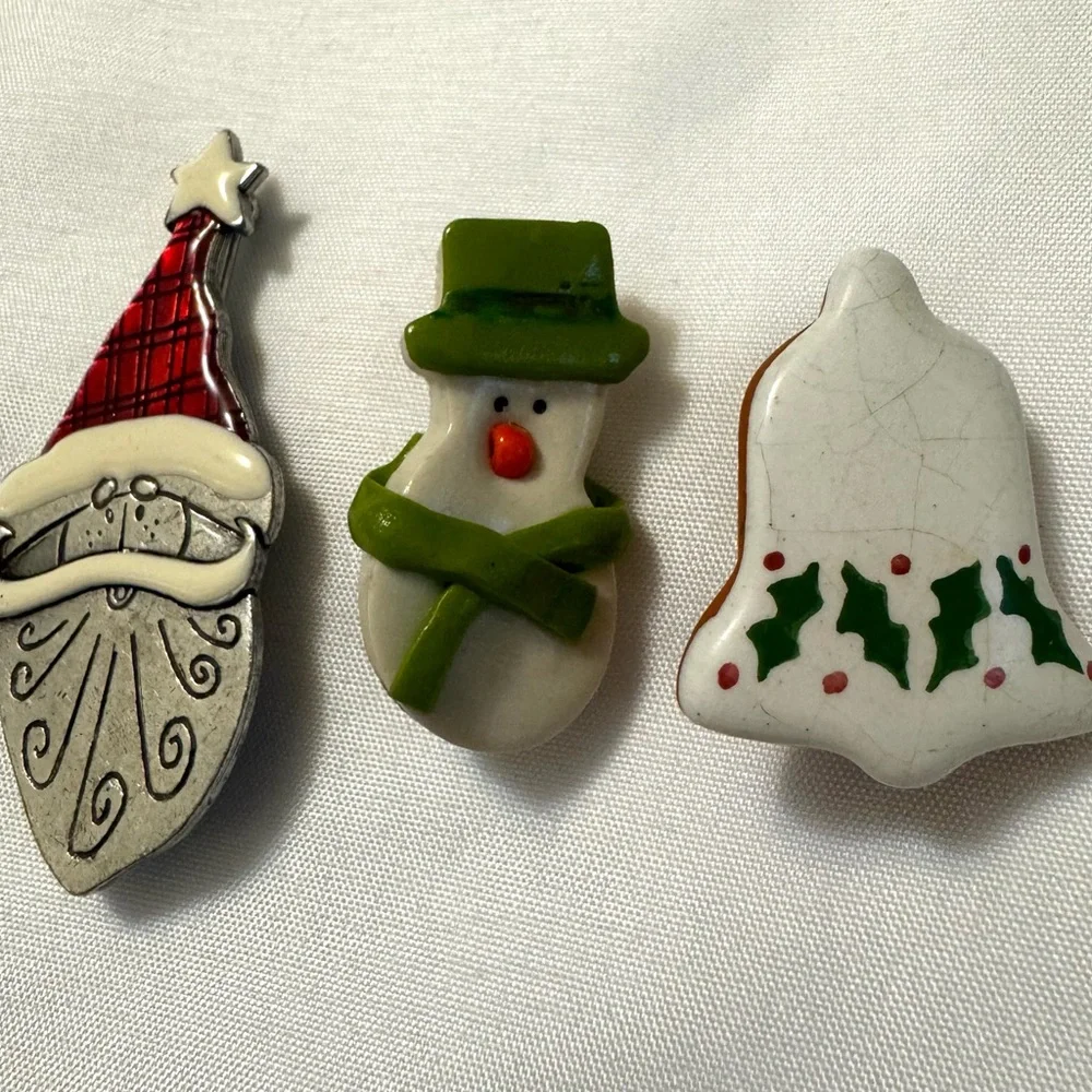 Festive Holiday Brooch Set - Picture 7 of 7